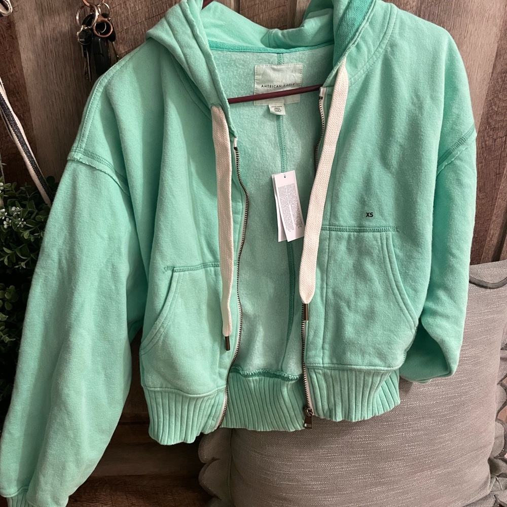 American Eagle Outfitters  aqua jacket XS NWT❤️❤️❤️